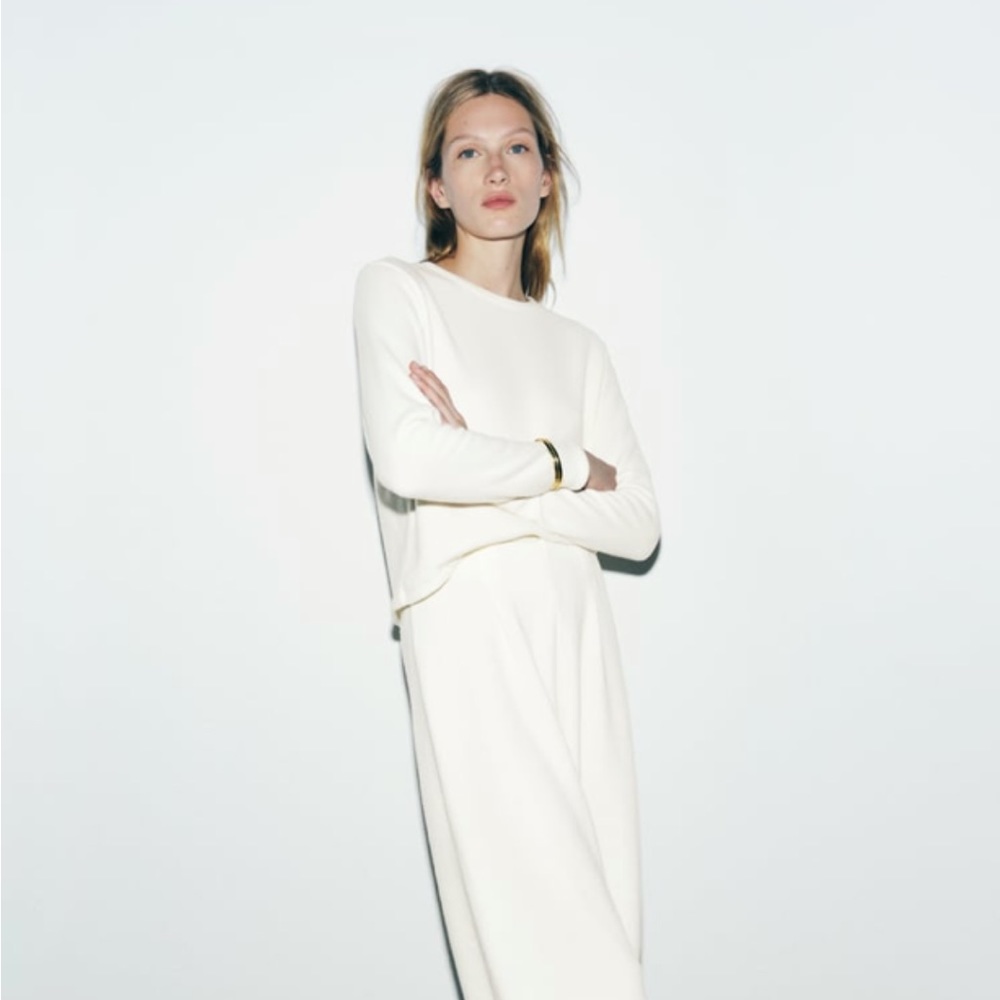 White Knit Zara Top